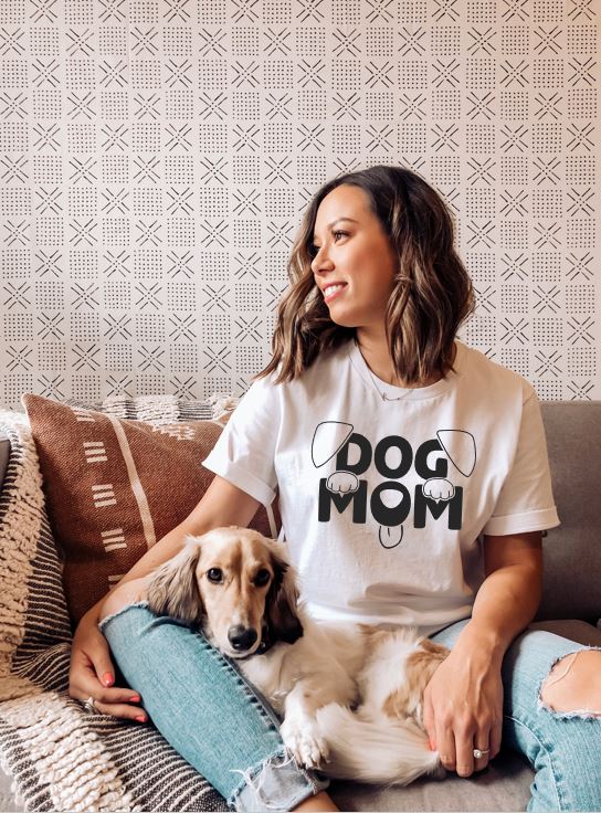 Dog mom tee clearance shirt